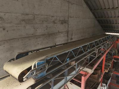 Immagine panoramica di conveyor belt